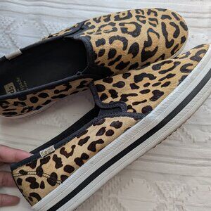 Keds x Kate spade animal print calf hair sneakers